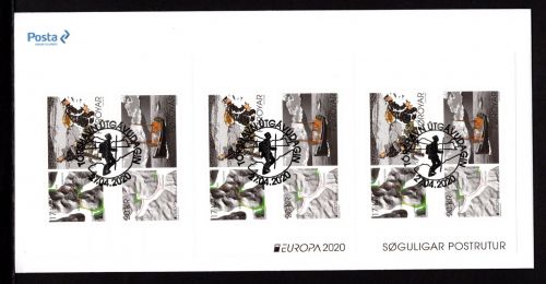 Färöer Markenheftchen mit MiNr. 981-982 Ersttagsbriefe/ FDC Postrouten