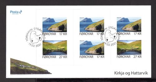 Färöer Markenheftchen mit MiNr. 1006-1007 Ersttagsbriefe/ FDC Fugloy