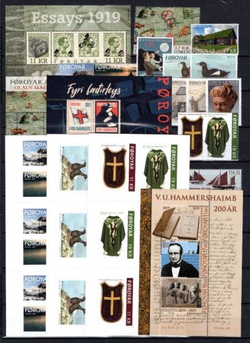 Färöer MiNr. Jahrgang 2019 postfrisch incl. Markenheftchen