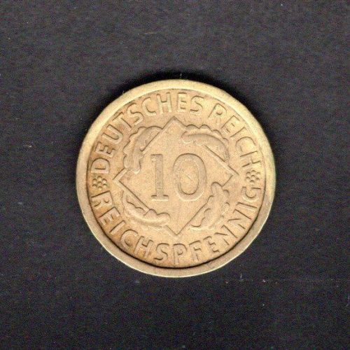 Weimar 1930 J 10 Reichspfennig