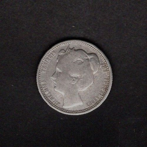 Niederlande 1906 25 Cents Königin Wilhelmina