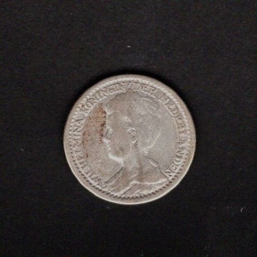 Niederlande 1918 25 Cents Königin Wilhelmina