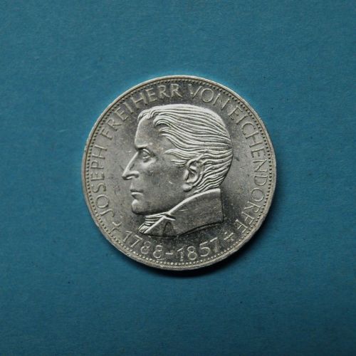 Bund 1957 5 DM Freiherr von Eichendorff