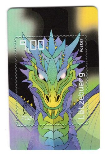 Luxemburg Cryp MiNr. Block 55 Drache: Digital schwarz 2024, postfrisch