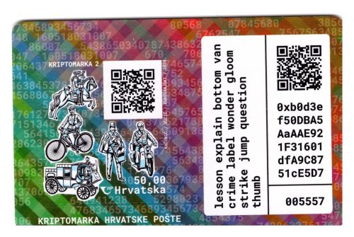 Kroatien Cryp MiNr. Block 79 Post Briefträger mit Fahrrad 2020 postfrisch