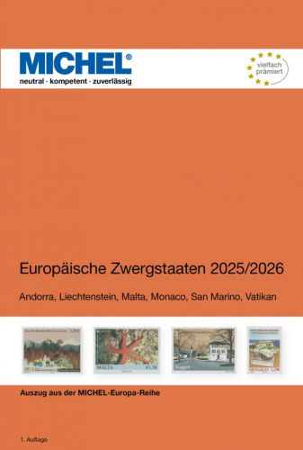 Michel Katalog Europäische Zwergstaaten 2025/2026 6166 Neu