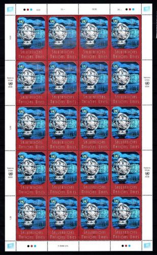 UNO Genf 20er Bogen MiNr. 536 postfrisch Hologramm-Marke