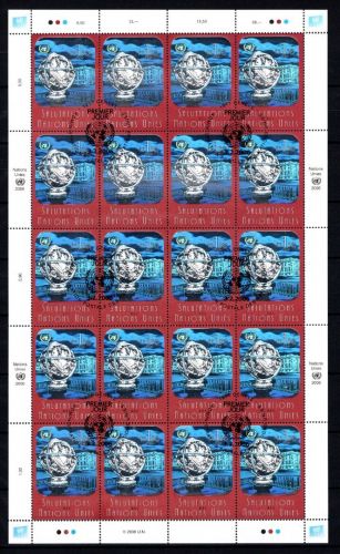 UNO Genf 20er Bogen MiNr. 536 ESst Hologramm-Marke