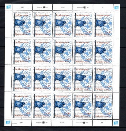 UNO Genf 20er Bogen MiNr. 481 postfrisch Uno-Flagge
