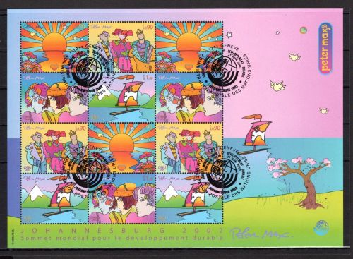 UNO Genf ZD-Bogen MiNr. 444-447 ESst Nachhaltige Entwicklung