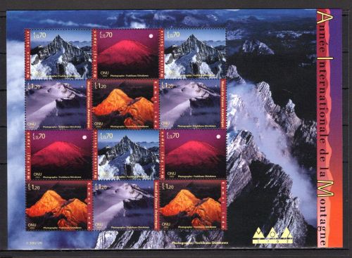 UNO Genf ZD-Bogen MiNr. 440-443 postfrisch Berge