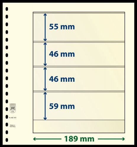 Lindner T - Blanko Blätter 802404P (10er Packung) - aus einer Geschäftsauflösung Neu