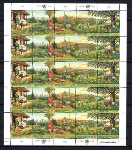 UNO Genf ZD-Bogen MiNr. 292-296 postfrisch Habitat II