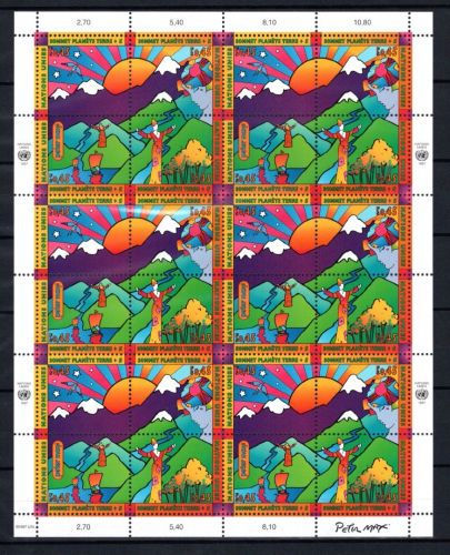 UNO Genf ZD-Bogen MiNr. 309-312 postfrisch Umwelt und Entwicklung