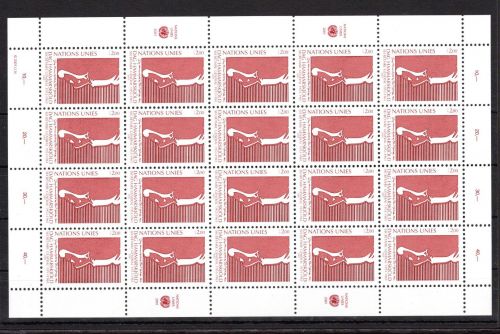 UNO Genf 20er Bogen MiNr. 423 postfrisch Dag Hammarskjöld