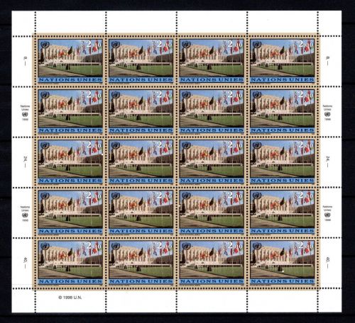 UNO Genf 20er Bogen MiNr. 329 postfrisch Flaggen der Mitgliedsstaaten