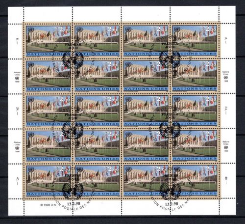 UNO Genf 20er Bogen MiNr. 329 ESst Flaggen der Mitgliedsstaaten