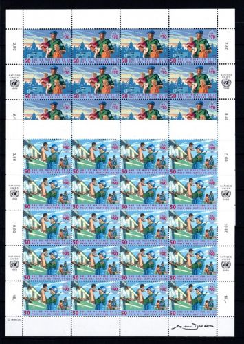 UNO Genf 20er Bögen MiNr. 348-349 postfrisch