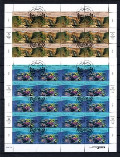 UNO Genf 20er Bögen MiNr. 361-362 ESst Welterbe