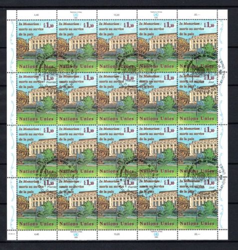 UNO Genf 20er Bogen MiNr. 380 ESst Dag-Hammerskjöl-Medaille