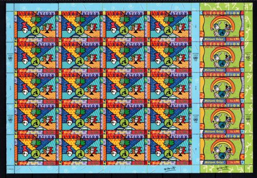 UNO Genf 20er Bögen MiNr. 382-383 postfrisch Bildung