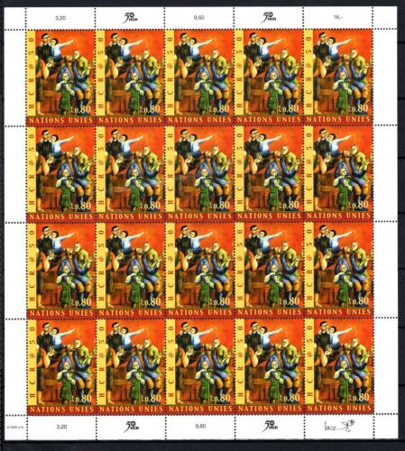 UNO Genf 20er Bogen MiNr. 407 postfrisch Hoher Flüchtlingskommissar