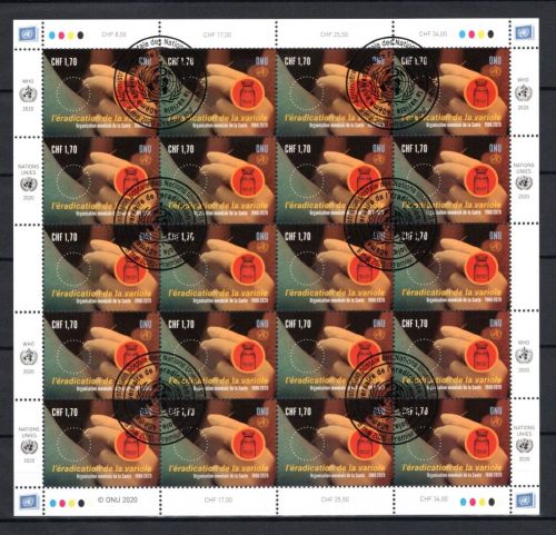 UNO Genf 10er Bögen MiNr. 1114 ESst Ausrottung der Pocken