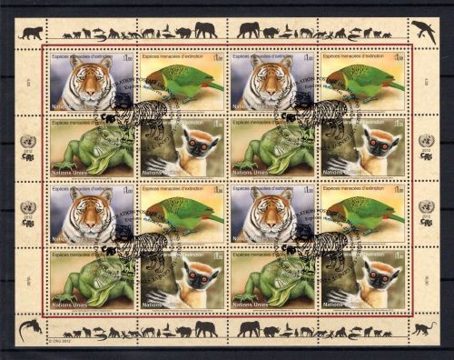 UNO Genf ZD-Bogen MiNr. 790-793 ESst gefährdete Arten