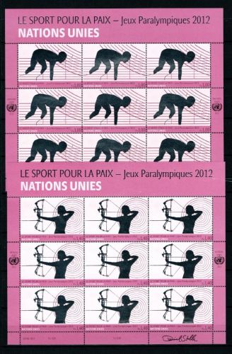 UNO Genf Kleinbögen MiNr. 795-796 postfrisch Paralympics