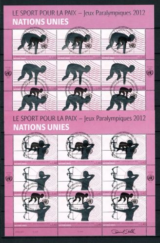 UNO Genf Kleinbögen MiNr. 795-796 ESst Paralympics