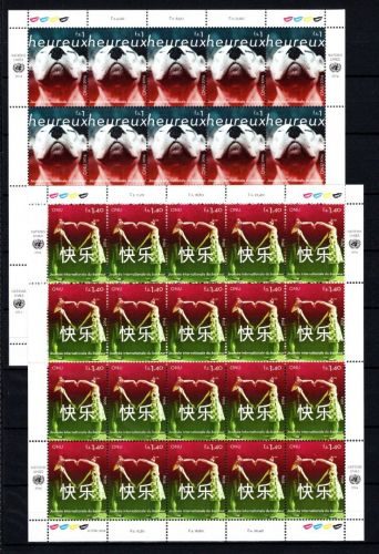 UNO Genf 20er Bögen MiNr. 846-847 postfrisch Tag des Glücks