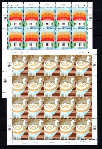 UNO Genf 20er Bögen MiNr. 860-861 postfrisch UNO-Gebäude