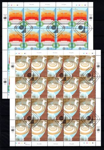 UNO Genf 20er Bögen MiNr. 860-861 ESst UNO-Gebäude