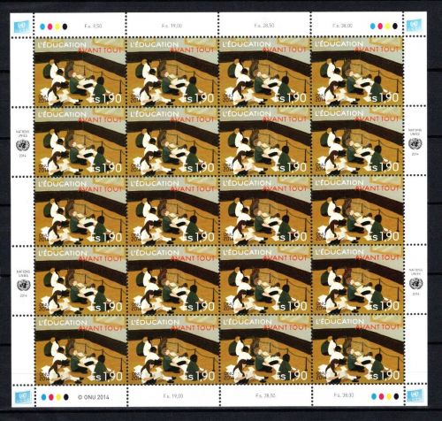 UNO Genf 20er Bögen MiNr. 882 postfrisch Bildung zuerst