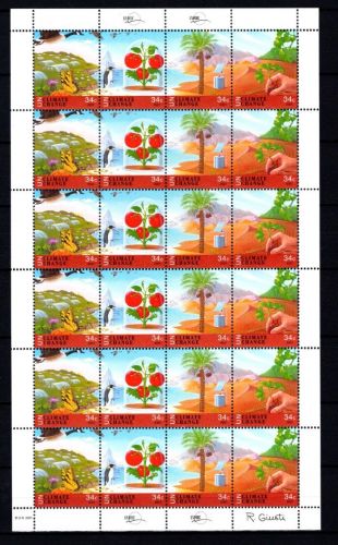 UNO New York ZD-Bogen MiNr. 884-887 postfrisch Klimaänderung