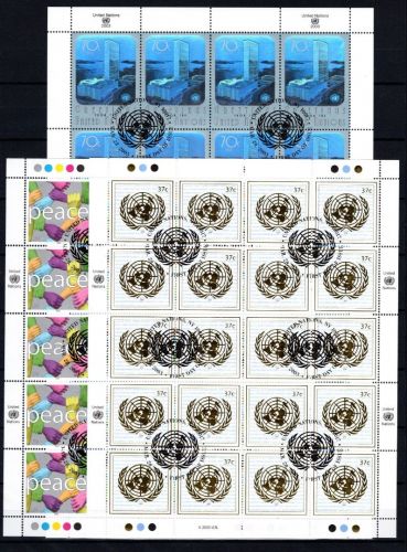 UNO New York 20er Bögen MiNr. 920-922 ESst