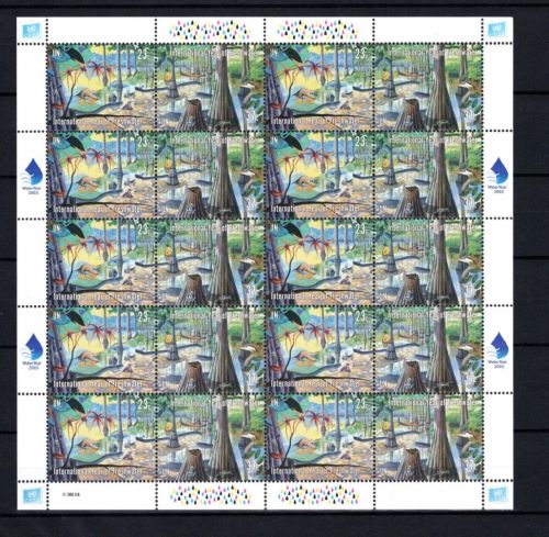 UNO New York ZD-Bogen MiNr. 829-830 postfrisch Sußwasser