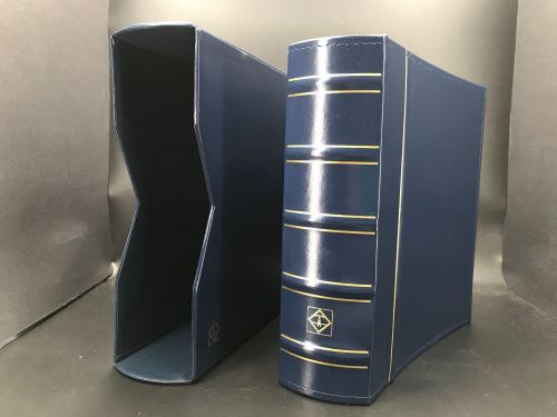 Leuchtturm FDC-Album für 200 Briefe, inkl. Kassette Blau neuwertig