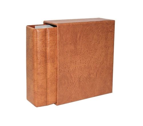 Safe Album-Set Braun Compact-"Luxus" (ohne Inhalt) mit Kassette Nr. 7870 neuwertig