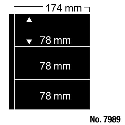 Safe Ergänzungsblätter Compact schwarz Nr. 7989 (5er Pack) Neu