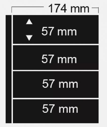 Safe Ergänzungsblätter Compact schwarz Nr. 7985 (5er Pack) Neu