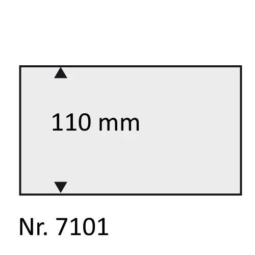 Safe Einsteckkarten Transparent mit 1 Streifen, C6 (50er Pack) 7101 Neu
