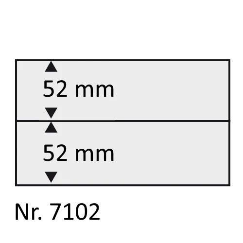 Safe Einsteckkarten Transparent mit 2 Streifen, C6 (50er Pack) 7102 Neu