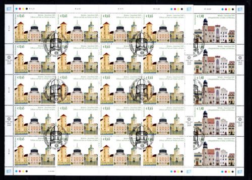 UNO wIEN 20er Bögen MiNr. 597-598 ESst Welterbe