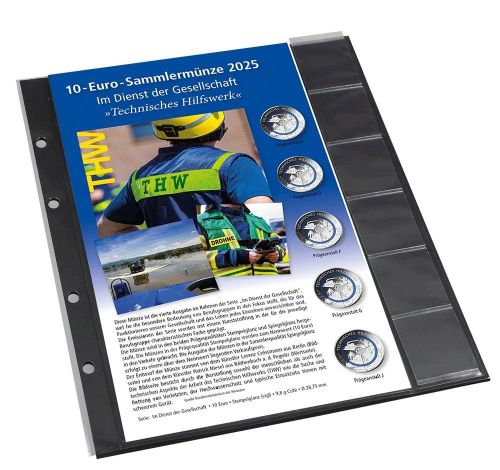 Safe Premium Zusatzblatt für die 10 €-Serie "THW" Nr. 7377-4 Neu