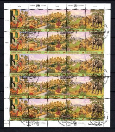 UNO Wien ZD-Bogen MiNr. 209-213 ESst Habitat II