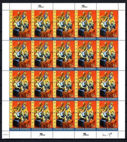 UNO New York 20er Bogen MiNr. 854 postfrisch 50 Jahre UNHCR