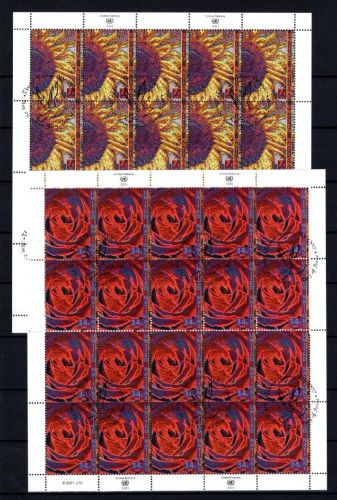 UNO New York 20er Bögen MiNr. 870-871 ESst Blumen