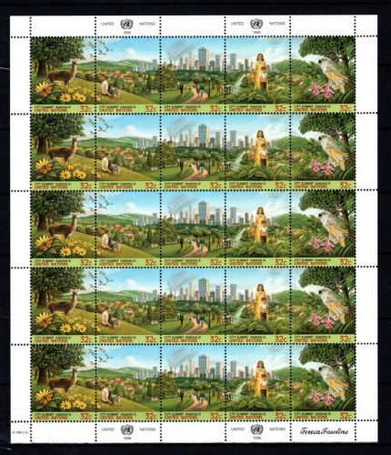 UNO New York ZD-Bogen MiNr. 711-715 postfrisch Habitat II