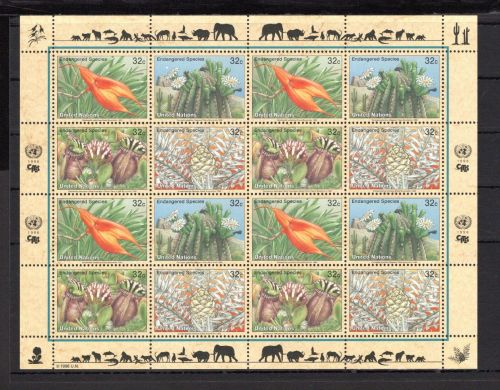 UNO New York ZD-Bogen MiNr. 707-710 postfrisch gefährdete Arten